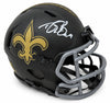 Drew Brees Signed New Orleans Saints Salute To Service Mini Speed Helmet GTSM