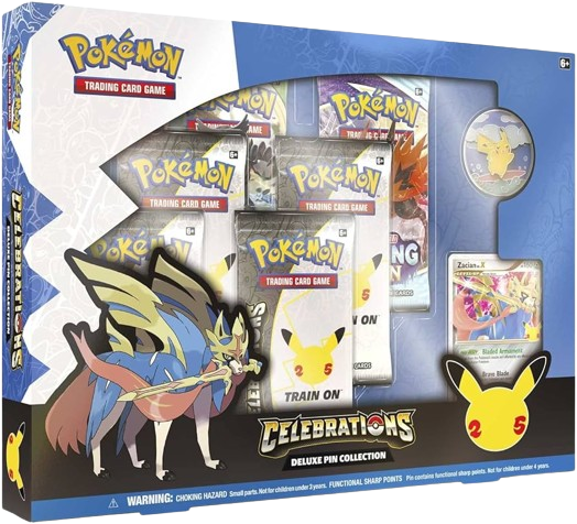 Celebrations Zacian Lv.X Deluxe Pin Collection Box