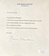 Bill Clinton Signed 5x6 White House Statement Letter Monica Lewinsky JSA