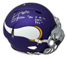 Cris Carter Signed Vikings FS Auth Speed Helmet All I Do Is Catch TDs Fanatics