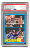 Dolph Lundgren Signed In Blue Ivan Drago 1985 Topps #21 Trading Card PSA/DNA