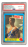Dolph Lundgren Signed Ivan Drago 1985 Topps #34 Trading Card PSA/DNA Gem MT 10