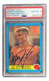 Dolph Lundgren Signed Ivan Drago 1985 Topps #40 Trading Card PSA/DNA Gem MT 10
