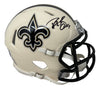 Drew Brees Signed New Orleans Saints RETRO Mini Speed Helmet BAS