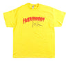 Hulk Hogan Signed WWE Hulkamania Yellow T-Shirt JSA