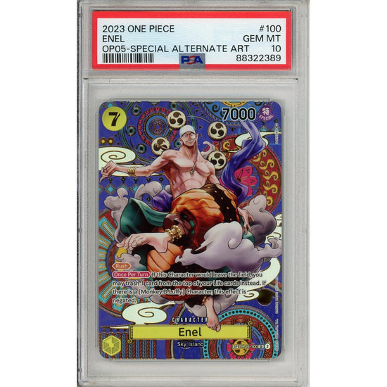 One Piece Graded: Enel Special Alt Art Op05-100 Awakening Of A New Era PSA 10
