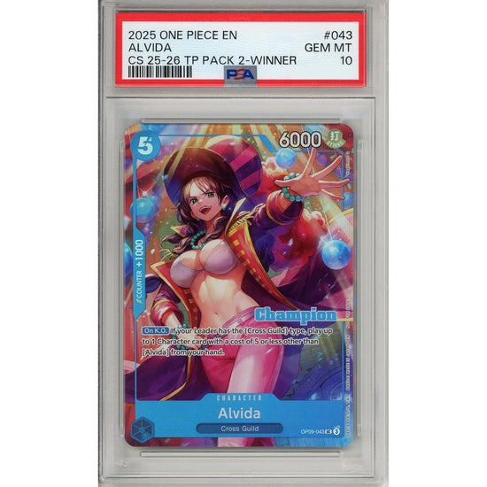 One Piece Graded: Alvida Op09-043 Championship 25-26 Winner PSA 10
