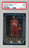 Graded 2003 Bowman Chrome Rookies & Stars LeBron James #123 Rookie RC Basketball Card PSA 9 Mint