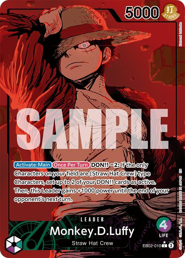 Monkey.D.Luffy (010) (Alternate Art) - Extra Booster: Anime 25Th Collection (Eb-02)