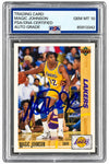 Magic Johnson Signed 1991-92 Upper Deck #45 Lakers Card PSA/DNA Gem MT 10