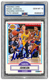 Magic Johnson Signed 1990 Fleer #93 Lakers Card PSA/DNA Gem MT 10
