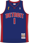 Mitchell & Ness Chauncey Billups Detroit Pistons 2003 Royal Dark Finals Jersey