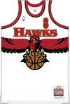 Mitchell & Ness Steve Smith Atlanta Hawks 1995 White Authentic Jersey