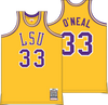 Mitchell & Ness Shaquille O'Neal Louisiana State University LSU Tigers 1990 Athletic Gold Home Jersey