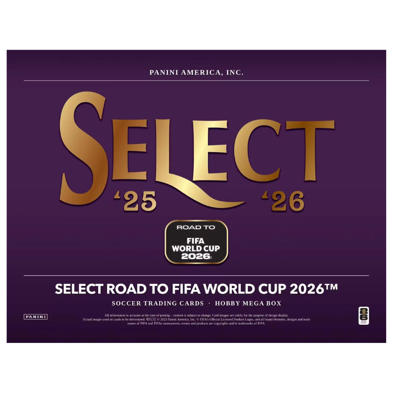 2025/26 Panini Select Road To World Cup Soccer Hobby Mega 20 Box Case
