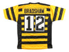 Terry Bradshaw Pittsburgh Signed Bumblebee Football Jersey SB XII-XIV MVP BAS