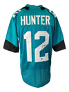 Travis Hunter Jacksonville Signed Teal Football Jersey BAS