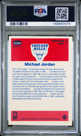 1986 Fleer Sticker Michael Jordan #8 Rookie PSA 6