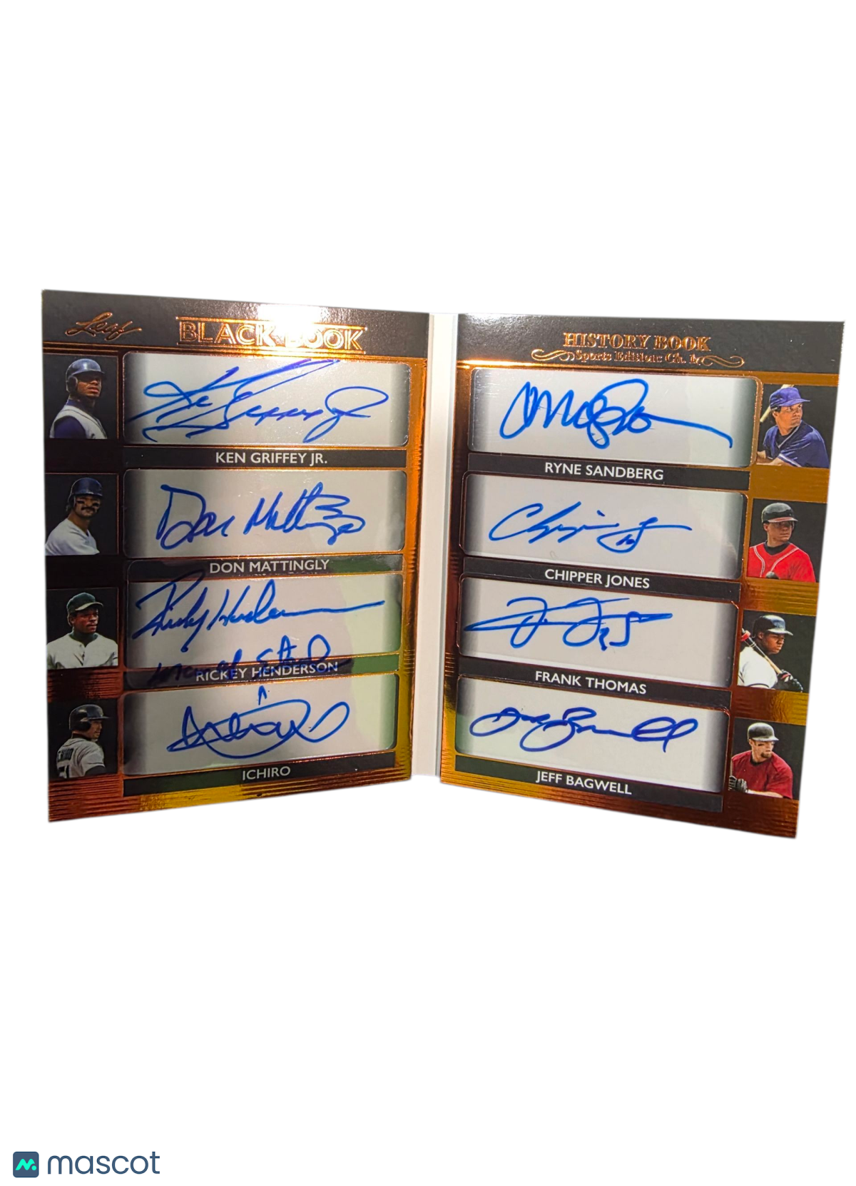 Rickey Henderson Griffey Bagwell Sandberg Ichiro Frank Thomas Mattingly Chipper