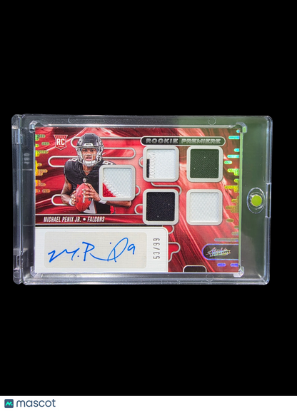 2024 Panini Absolute Football Michael Penix Jr. #Rpma-Mpj Patch 53/99 Rc
