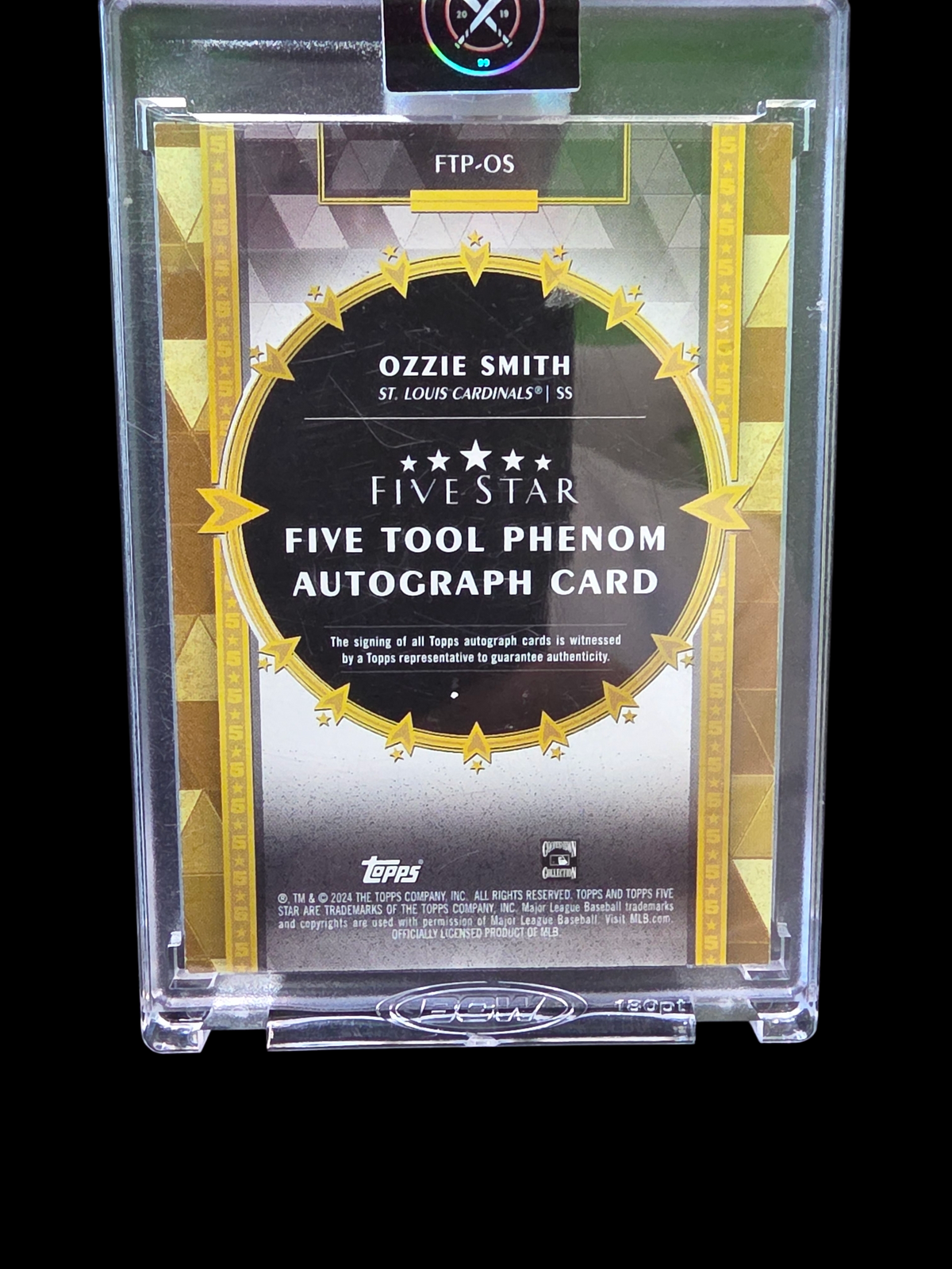 2024 Topps Five Star Five Tool Phenom Autograph Ozzie Smith #Ftp-Os 14/25