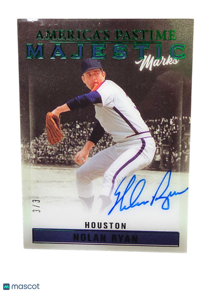 2023 Panini America's Pastime Majestic Marks Nolan Ryan #Mm-Nr 3 / 3