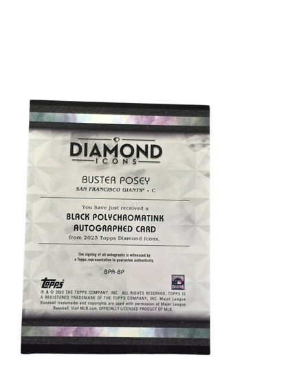 2023 Topps Diamond Icons Buster Posey #Bpa-Bp Black Polychromatink 1/1