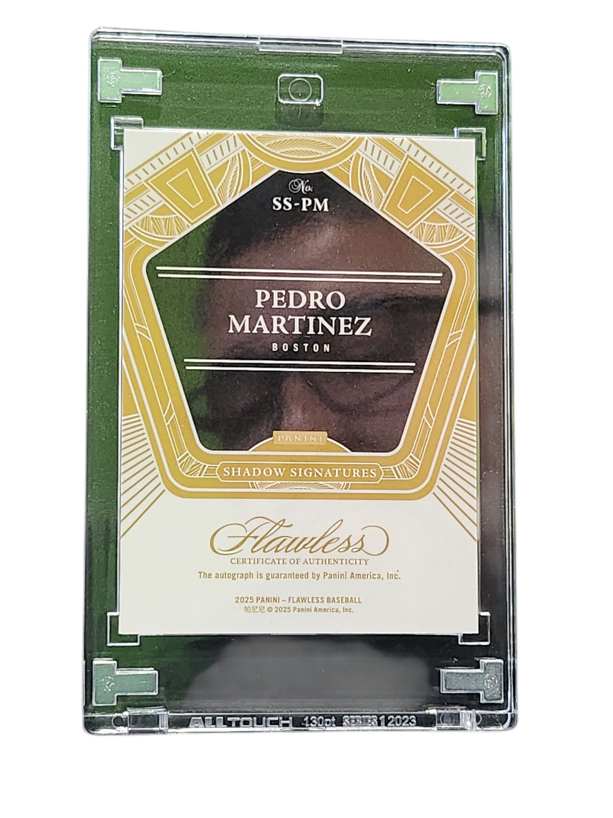 2025 Panini Flawless Shadow Signatures Pedro Martinez #Ss-Pm 15/20