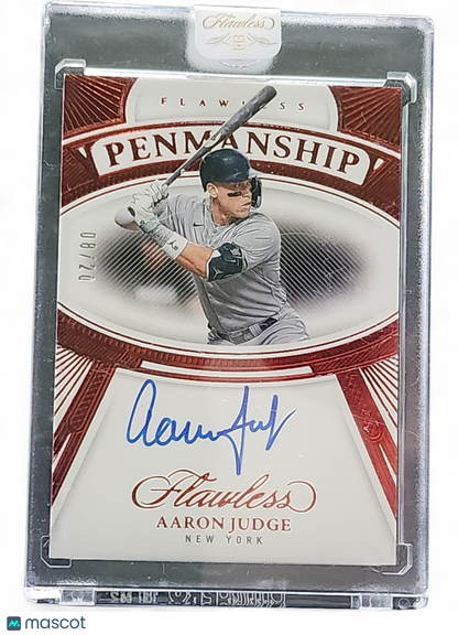 2024 Panini Flawless Baseball Penmanship Aaron Judge #Fp-Aj 08/20