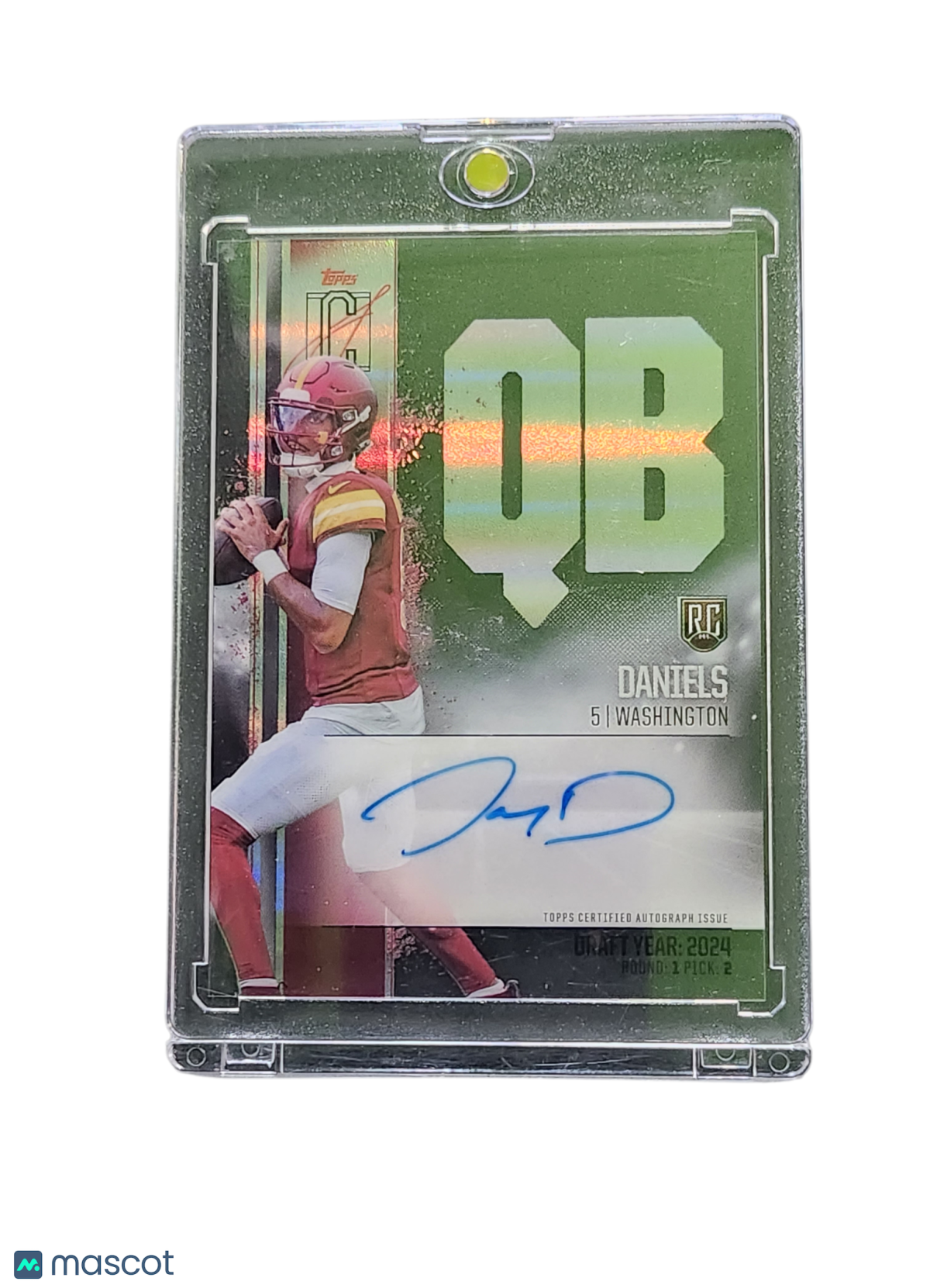 2024 Topps Signature Jayden Daniels #Rcc-Jd Rookie Crystal Clear Variation Rc