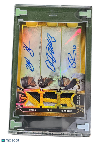 2024 Bryan Reynolds Ke'bryan Hayes Oneil Cruz Auto Relic Combo -Used Memorabilia