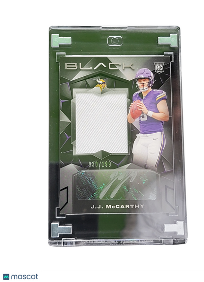 2024 Panini Black J.J. Mccarthy #202 Rc 030/199 Memorabilia