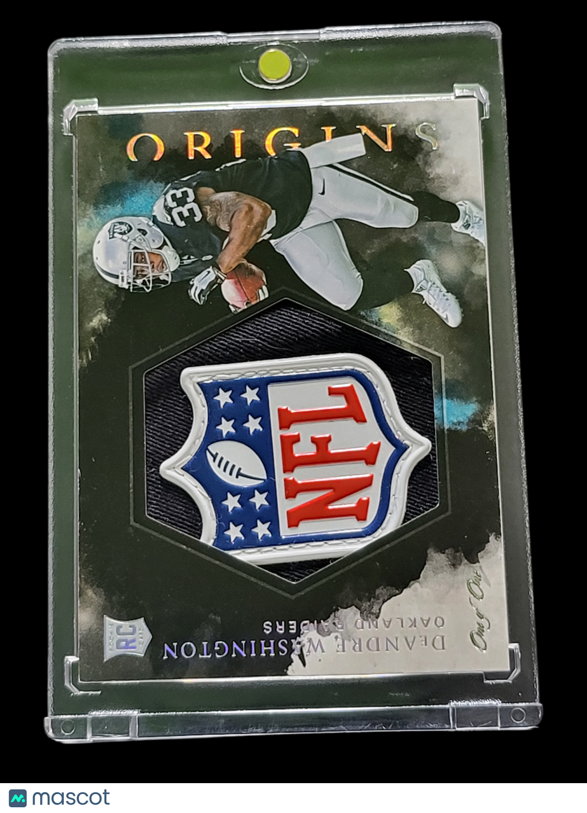 2016 Panini Deandre Washington #Rjj-Dw One Of One Player-Worn Shield Patch Rc
