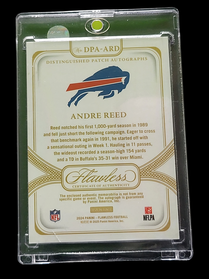 2025 Panini Flawless Andre Reed #Dpa-Ard Patch 17/25 Memorabilia