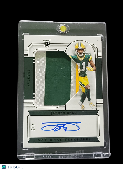 2024 Panini National Treasures Jayden Reed #14 4 / 5 Patch Rc