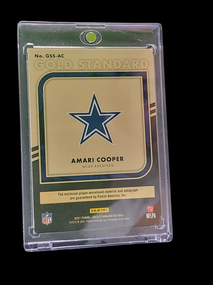 2021 Panini Gold Shield Amari Cooper #Gss-Ac 1/1 NFL Shield Patch