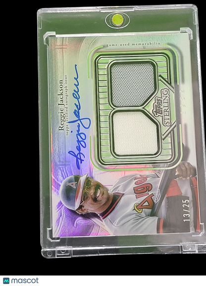 2023 Topps Reggie Jackson #Ssa-Rja Game-Used Auto Relic Card /25 Dual