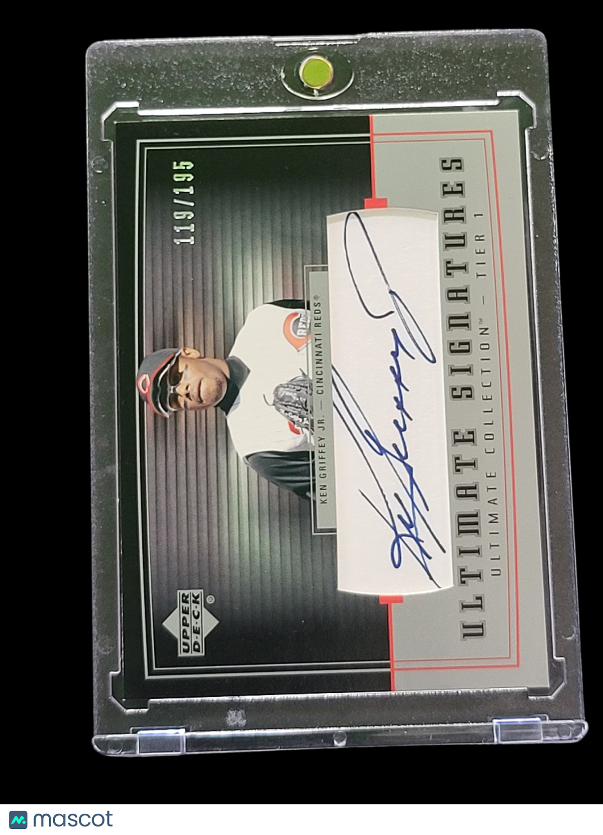 2002 Upper Deck Ultimate Collection Auto Ken Griffey Jr. #Kg1 Tier 1 /195