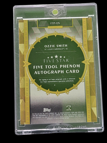 2024 Topps Five Star Five Tool Phenom Ozzie Smith #Ftp-Os 11/25