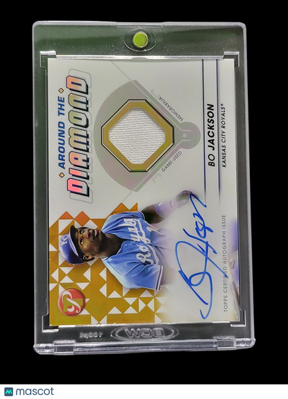 2023 Topps Pristine Around The Diamond Bo Jackson #Adr-Bj Auto/50 Game-Used