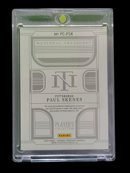 2025 Panini National Treasures Baseball Paul Skenes #Pc-Psk Patch /25