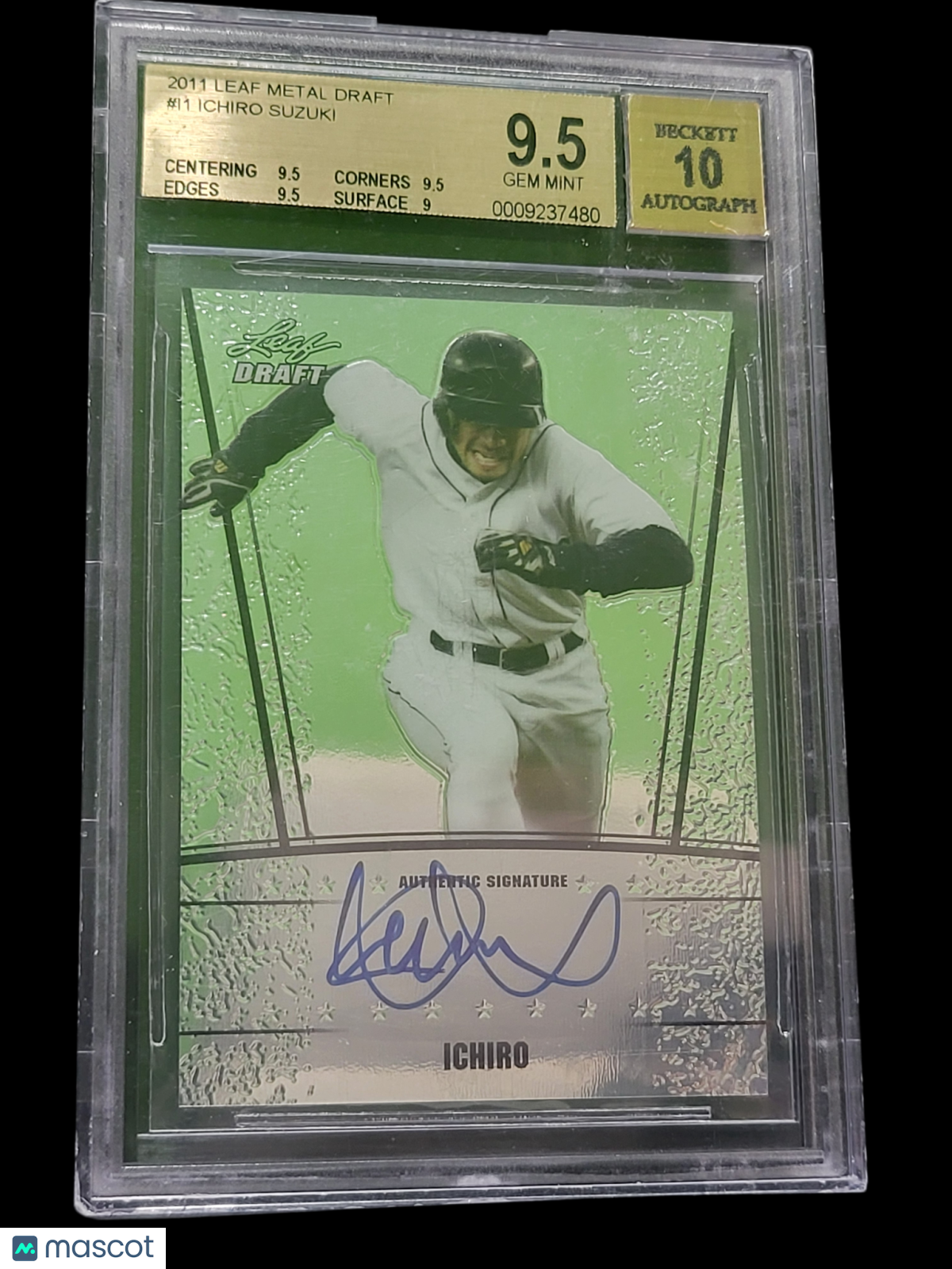 2011 Leaf Metal Draft Ichiro Suzuki #I1 BGS 9.5 Auto 10