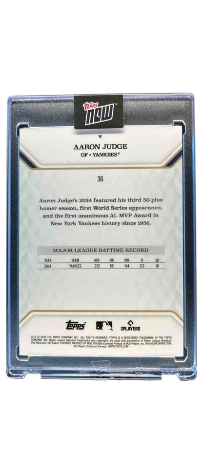 2025 Topps Now Aaron Judge #36 Orange 18/25