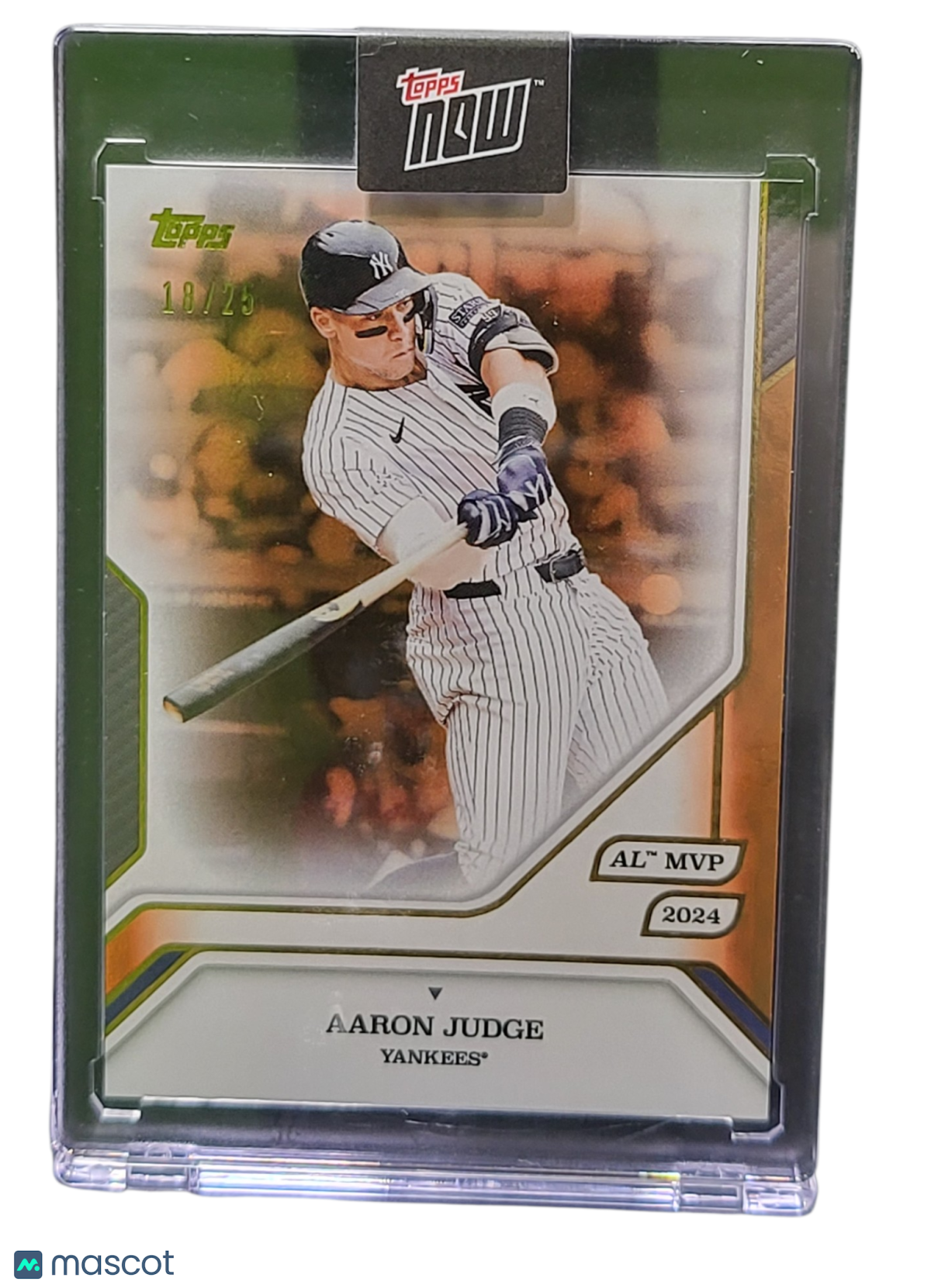 2025 Topps Topps Now Aaron Judge #36 Gold 18/25