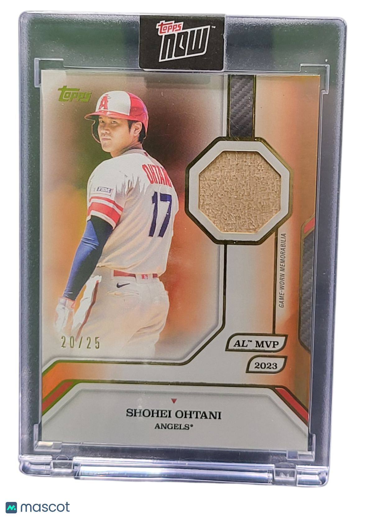 2025 Topps Now Shohei Ohtani #9-R 20/25 Game-Worn Memorabilia