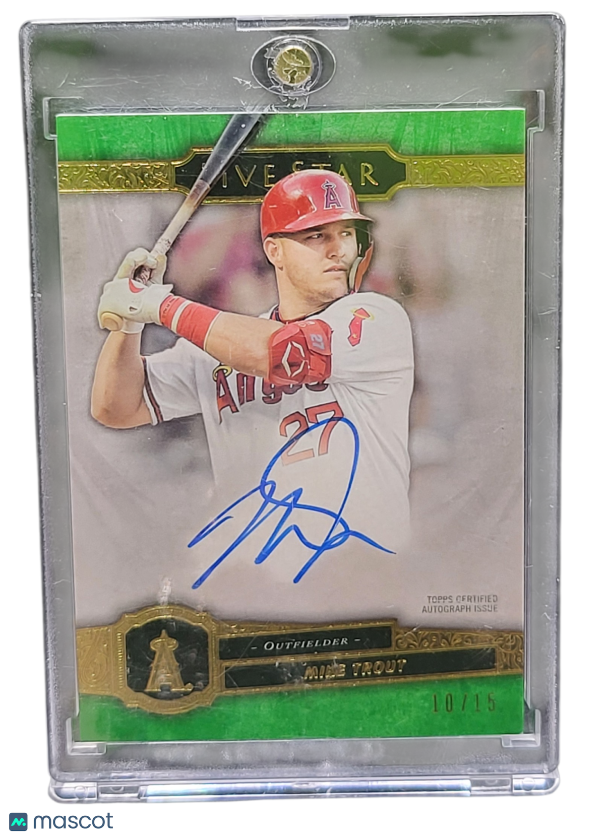 2021 Topps Five Star Mike Trout #Fsa-Mtb Green 10/15