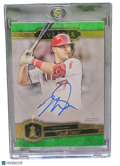 2021 Topps Five Star Mike Trout #Fsa-Mtb Green 10/15