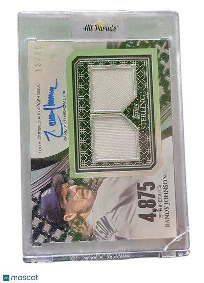 2023 Topps Sterling Randy Johnson #Star-Rj Sterling Strikes Auto Game-Used 13/25