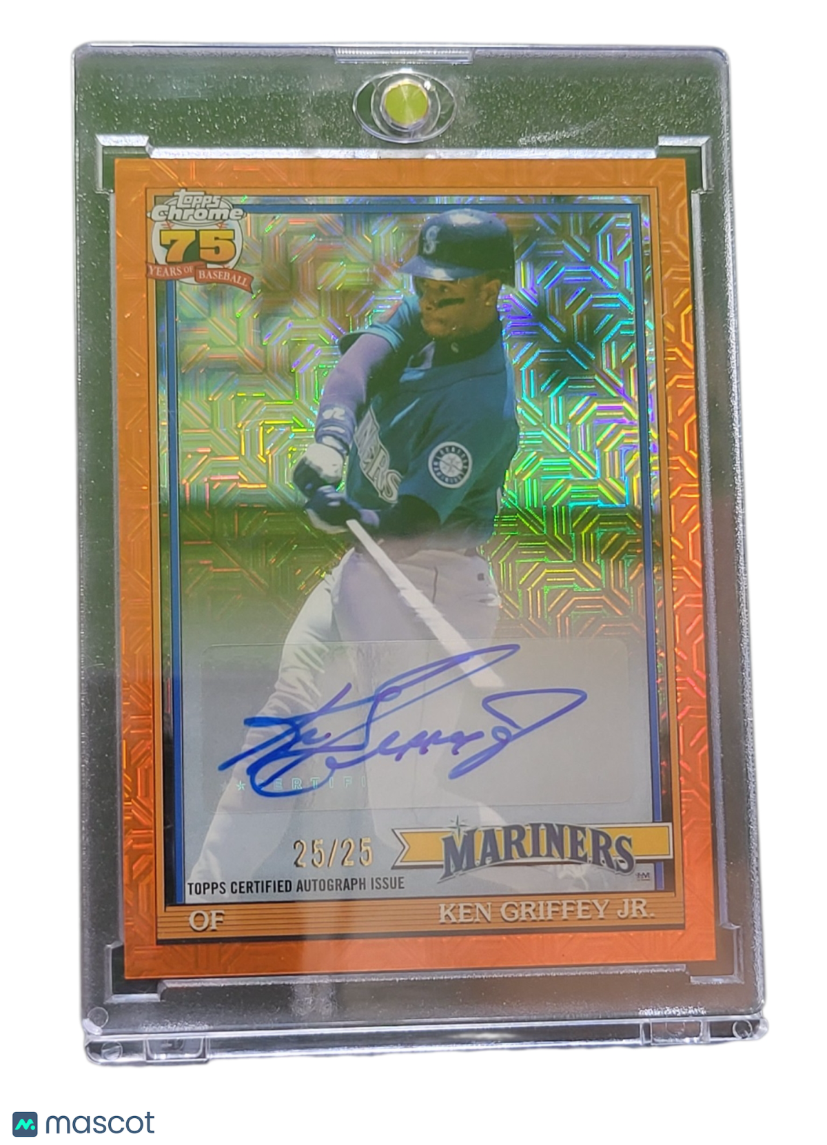 2022 Topps Chrome Platinum Ken Griffey Jr. #91C-51 Orange Refractor 25/25