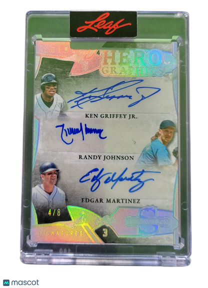 2025 Leaf Spectacular Hero Ken Griffey Jr. Johnson Edgar Martinez #H3-3 4/8